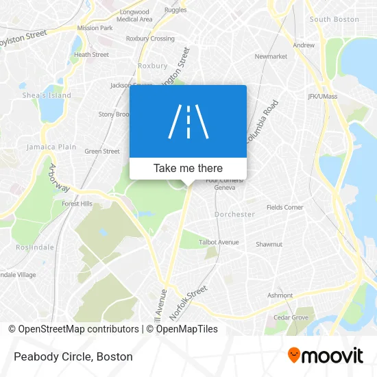 Peabody Circle map