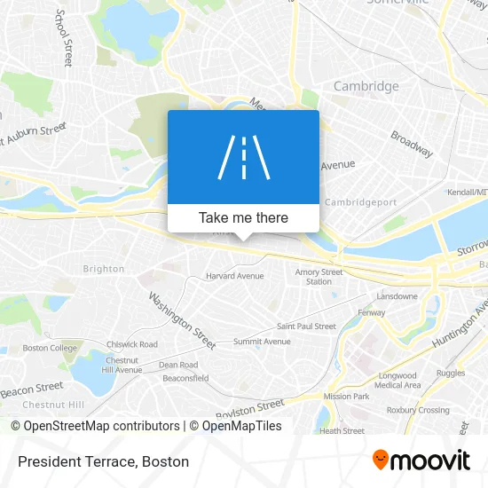 President Terrace map