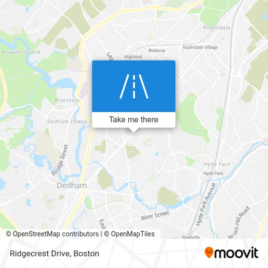 Ridgecrest Drive map