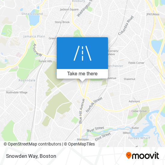 Snowden Way map