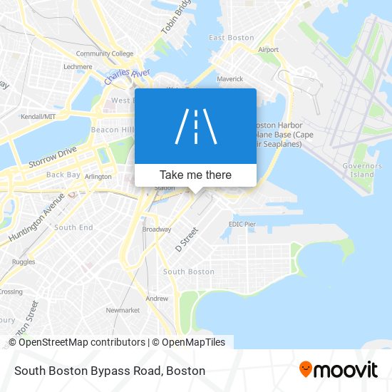 South Boston Bypass Road map