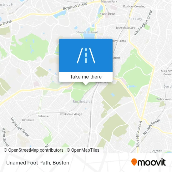 Unamed Foot Path map