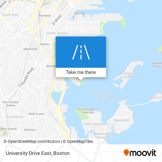 University Drive East map