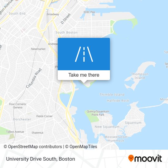 University Drive South map