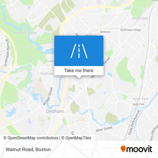 Walnut Road map