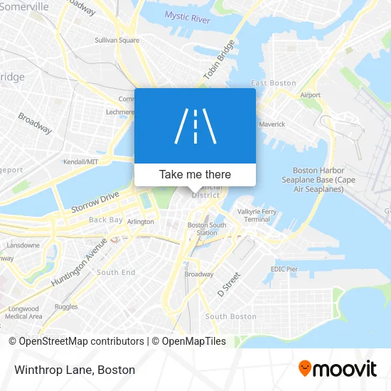 Winthrop Lane map