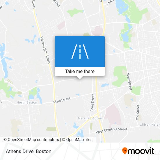 Athens Drive map