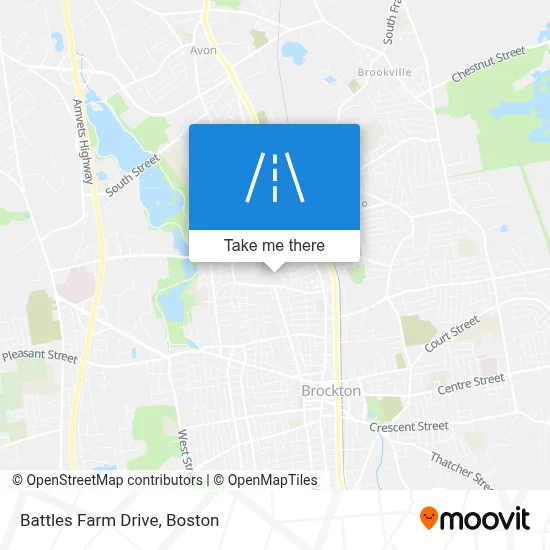 Battles Farm Drive map