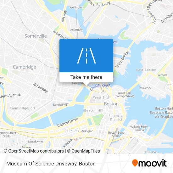 Museum Of Science Driveway map