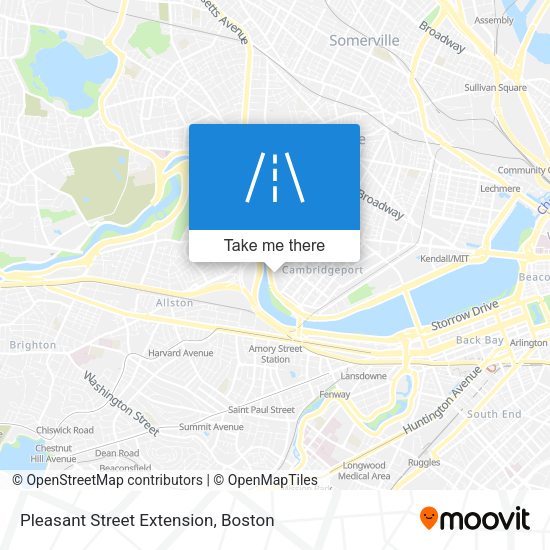 Mapa de Pleasant Street Extension