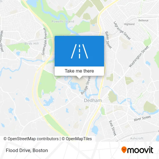 Flood Drive map