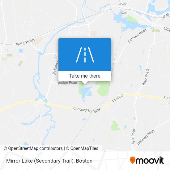 Mirror Lake (Secondary Trail) map