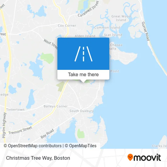 Christmas Tree Way map