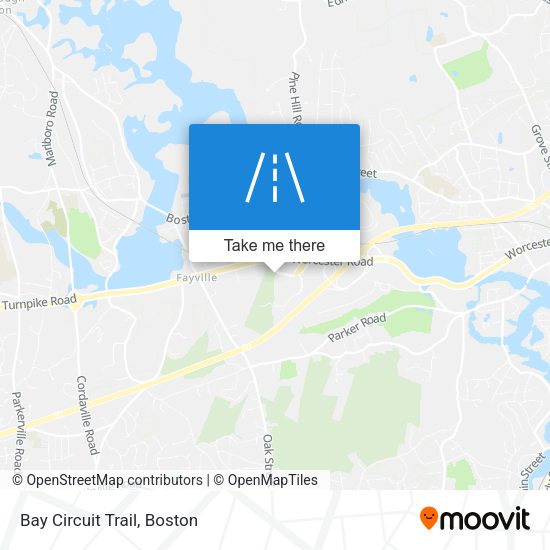 Bay Circuit Trail map