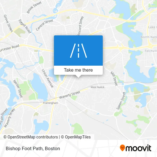 Bishop Foot Path map