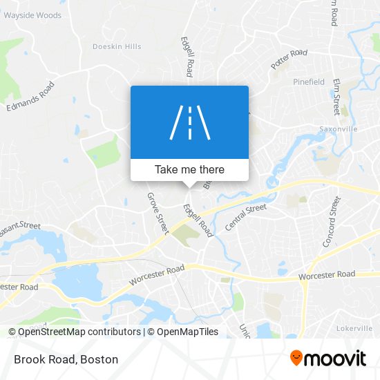 Brook Road map