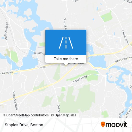 Mapa de Staples Drive