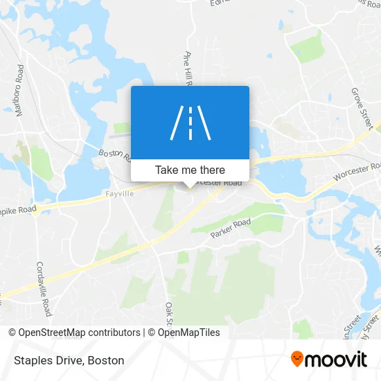Staples Drive map