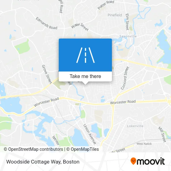 Woodside Cottage Way map