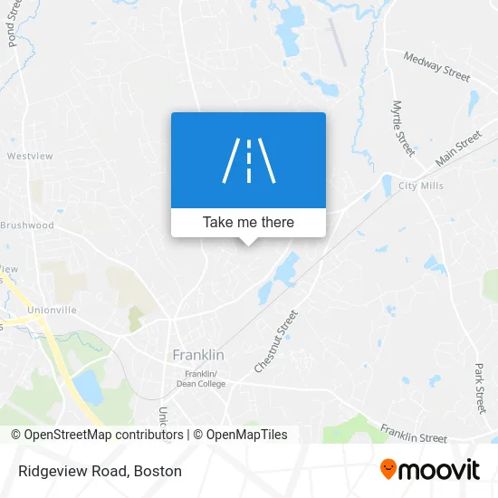 Ridgeview Road map
