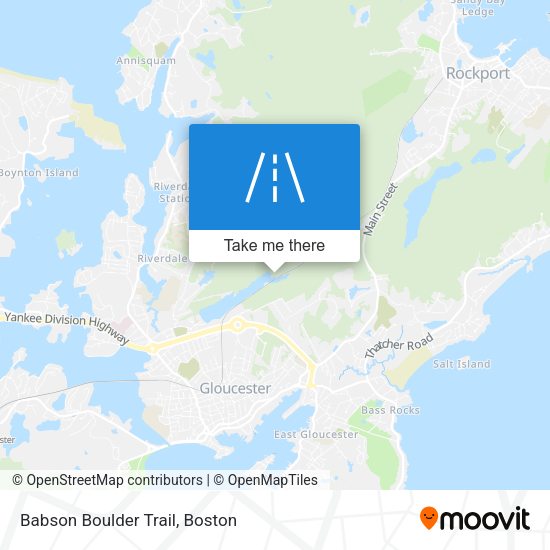 Babson Boulder Trail map