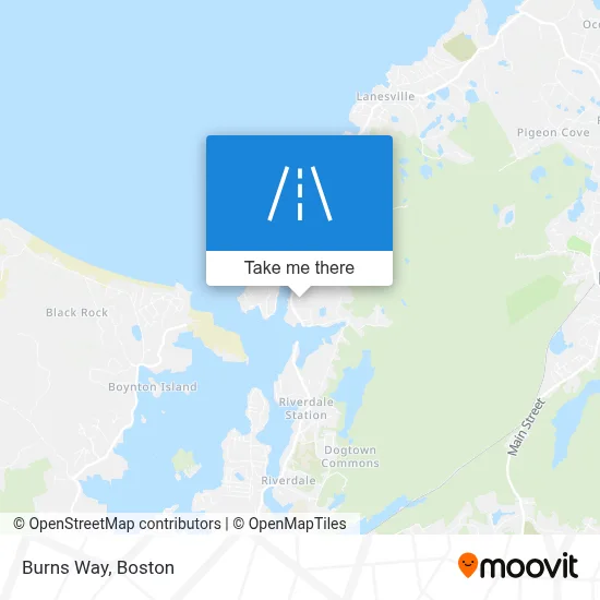 Burns Way map