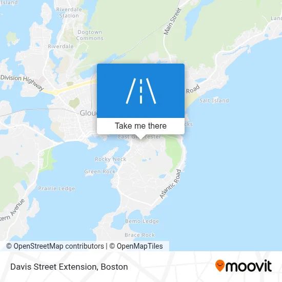 Davis Street Extension map