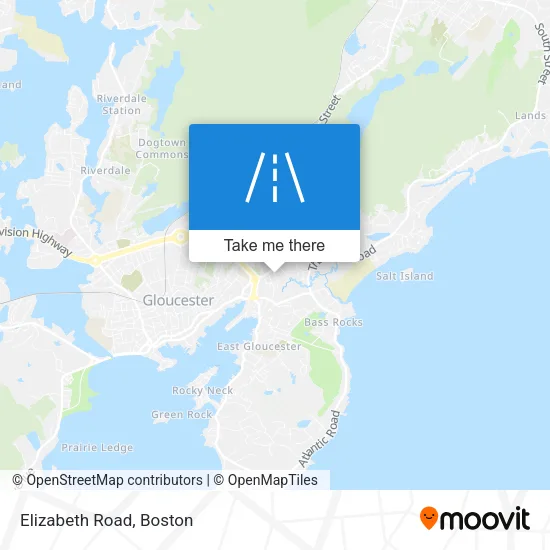 Elizabeth Road map