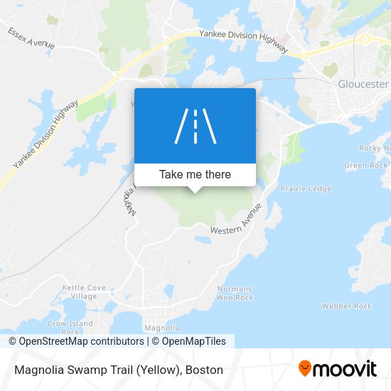 Magnolia Swamp Trail (Yellow) map