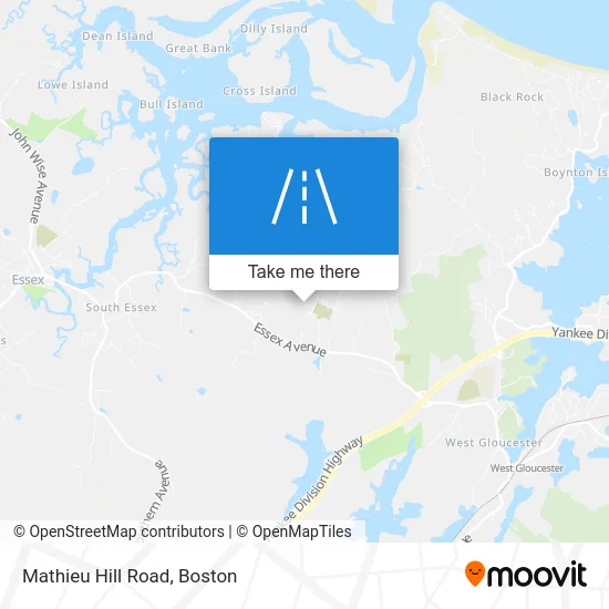 Mathieu Hill Road map