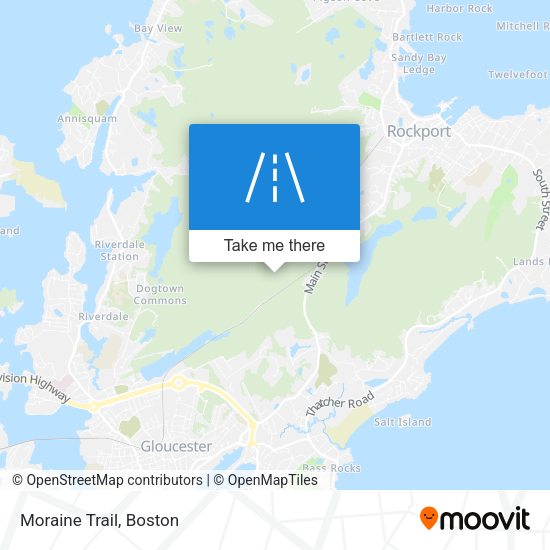 Moraine Trail map