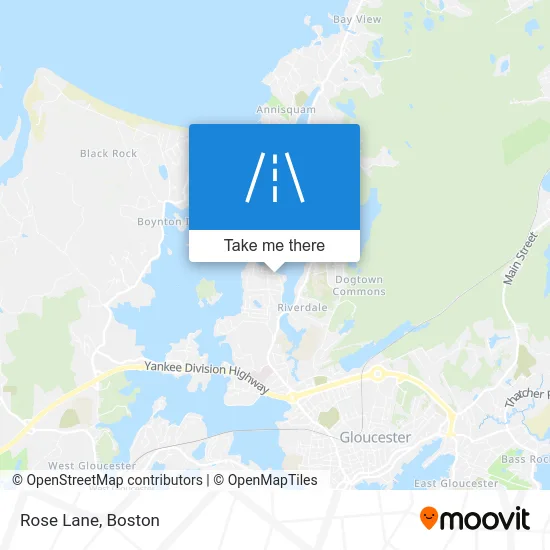 Rose Lane map