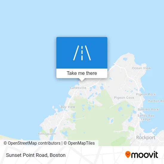 Sunset Point Road map