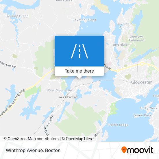 Mapa de Winthrop Avenue