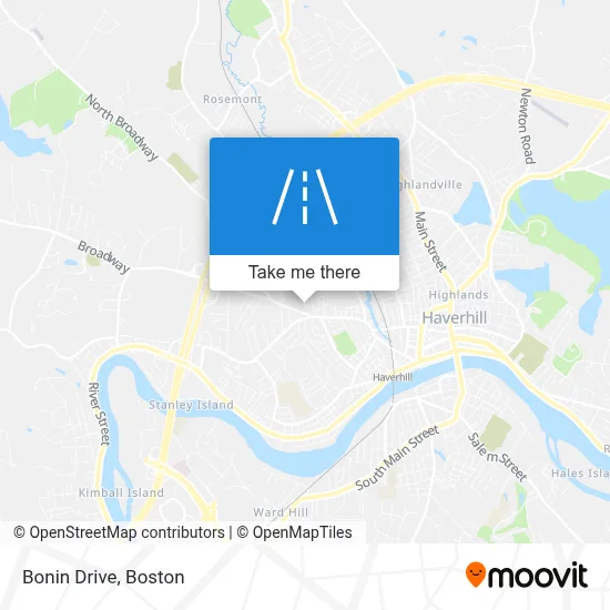 Bonin Drive map