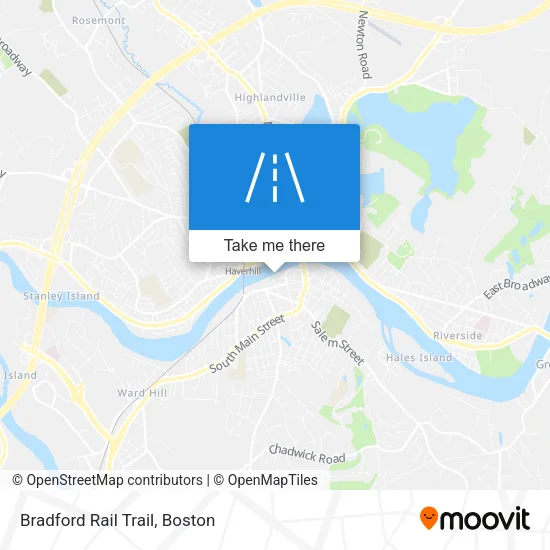 Bradford Rail Trail map