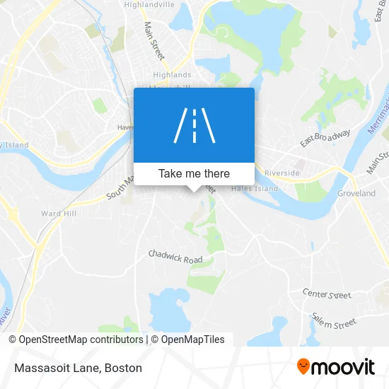 Massasoit Lane map