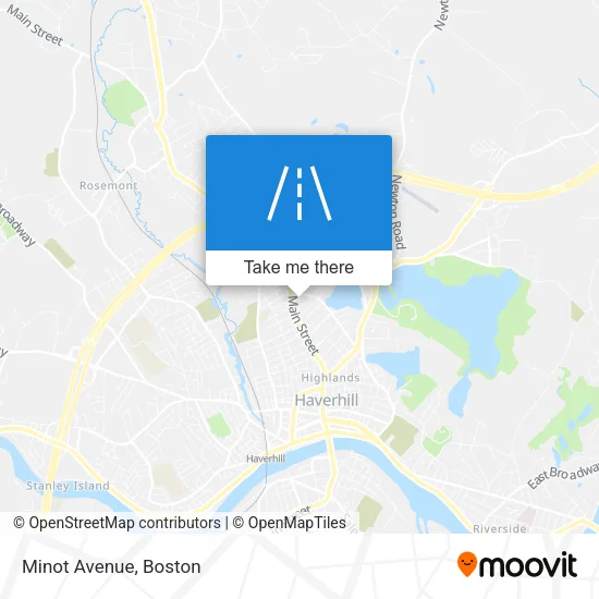 Minot Avenue map
