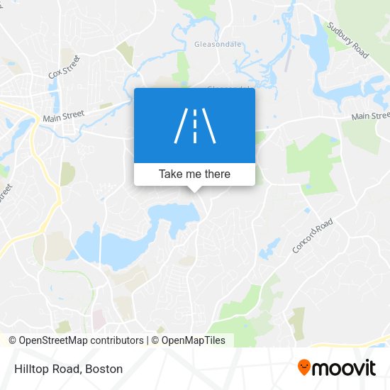 Mapa de Hilltop Road