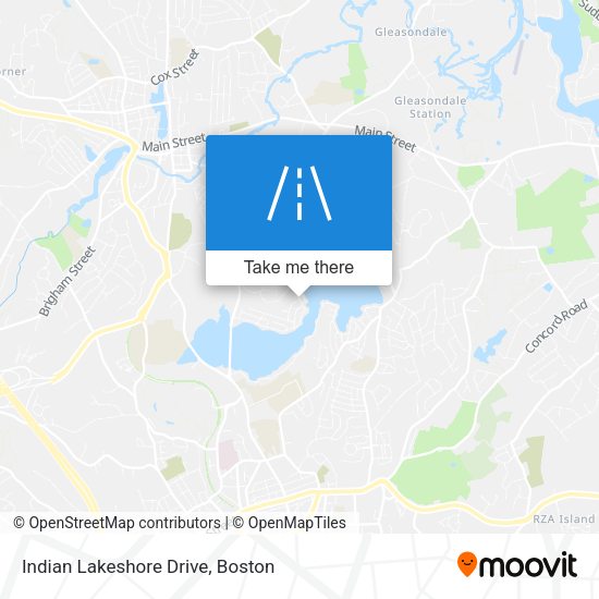 Indian Lakeshore Drive map