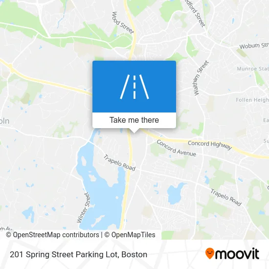 201 Spring Street Parking Lot map