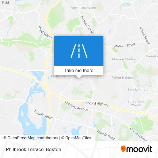 Philbrook Terrace map