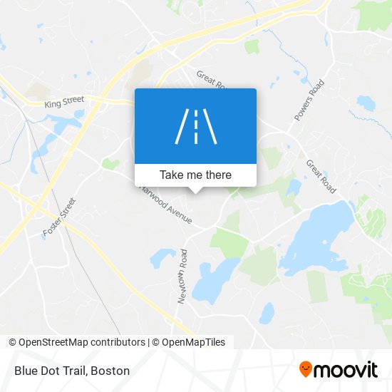 Blue Dot Trail map