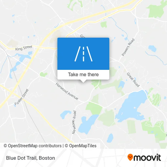 Blue Dot Trail map