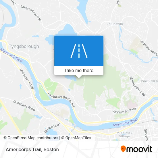 Americorps Trail map