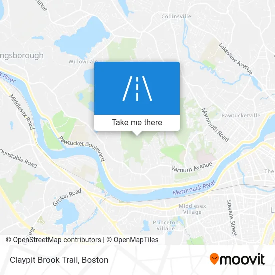 Claypit Brook Trail map