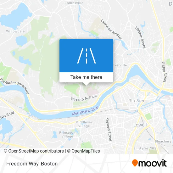 Freedom Way map