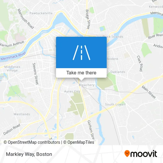 Markley Way map