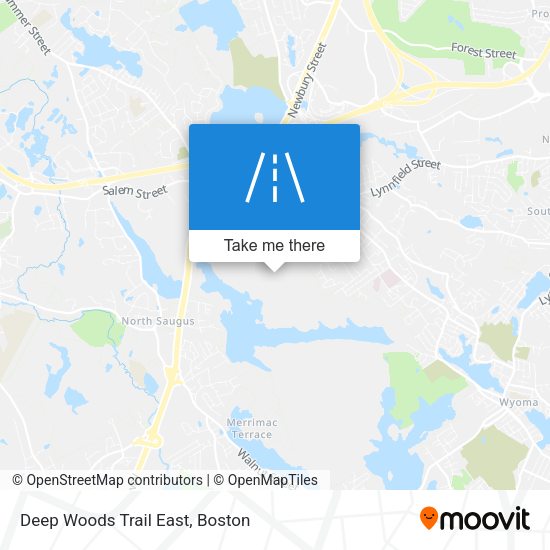 Deep Woods Trail East map