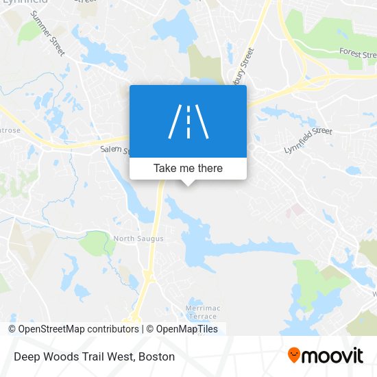 Mapa de Deep Woods Trail West